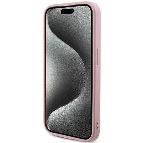 GUESS futerał do IPHONE 14 Pro GUHCP14LPSAIRSP (Saffiano Iridescent Script) pink