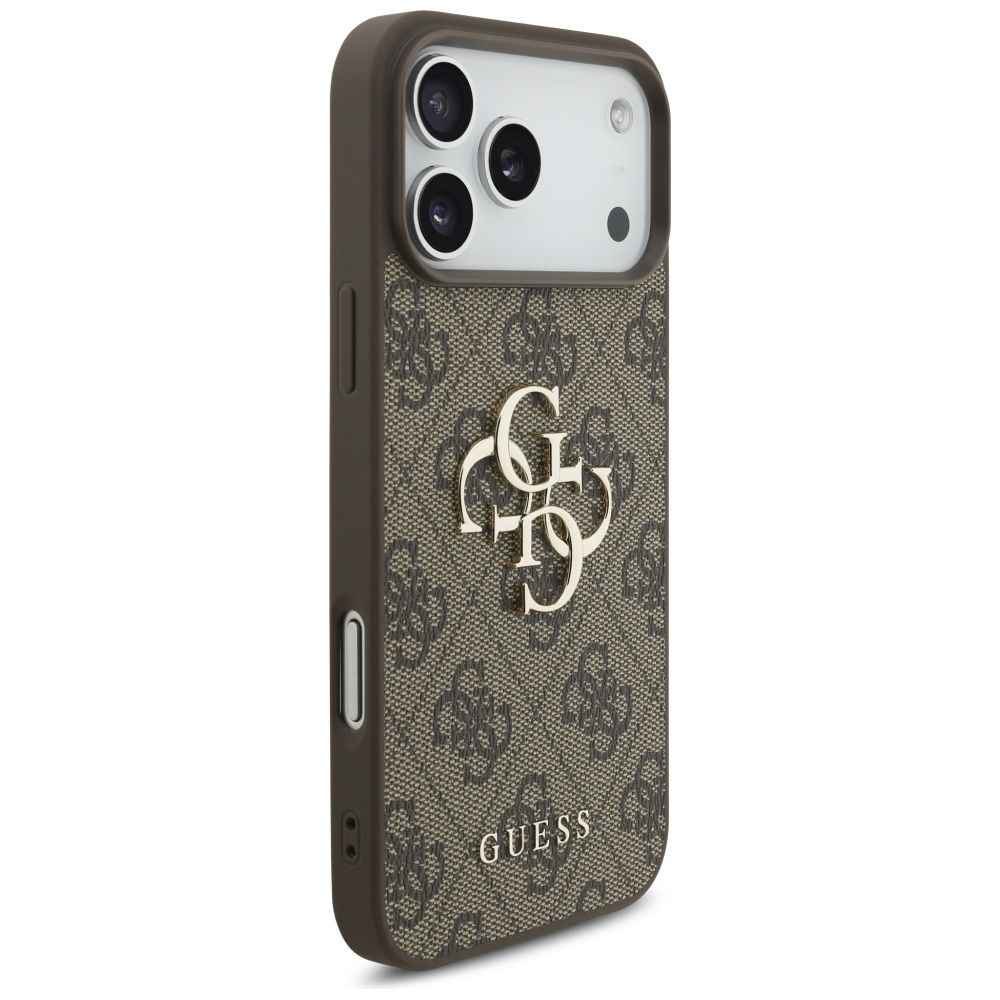 GUESS futerał do IPHONE 17 Pro Max GUHCP17XP4GMGSW (PU W/ Strap 4G Classic Logo) brązowy