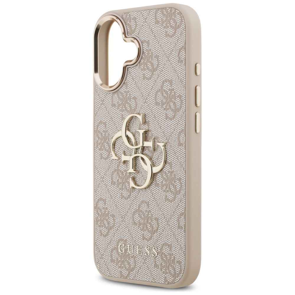 GUESS futerał do IPHONE 17 GUHCP17S4GMGCPI (PU W/ Big 4G Classic Logo) złoto różowy