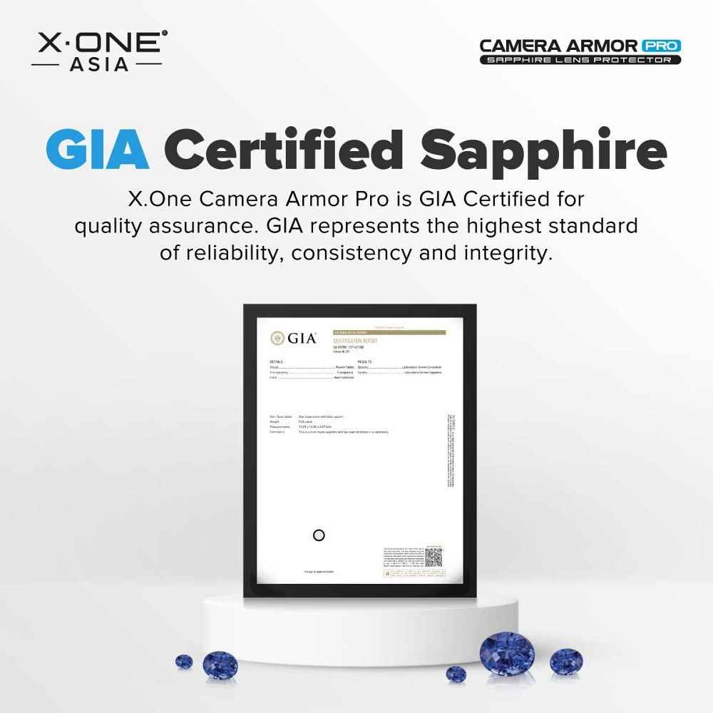 Szkło szafirowe X-ONE na obiektyw aparatu Camera Armor Pro - do iPhone 17 Air