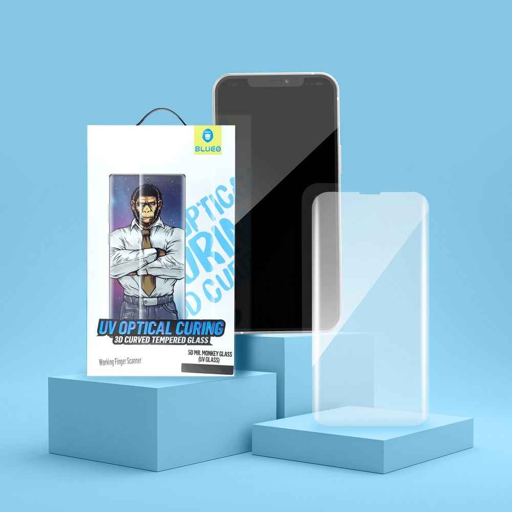 Szkło Hartowane 5D Mr. Monkey Glass - Samsung Galaxy S23 Ultra transparent (UV Glass)