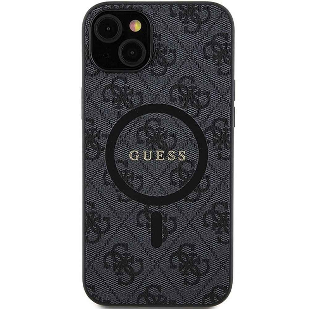 GUESS futerał do IPHONE 14 kompatybilny z MagSafe GUHMP14SG4GFRK (4G Ring classic logo) czarny