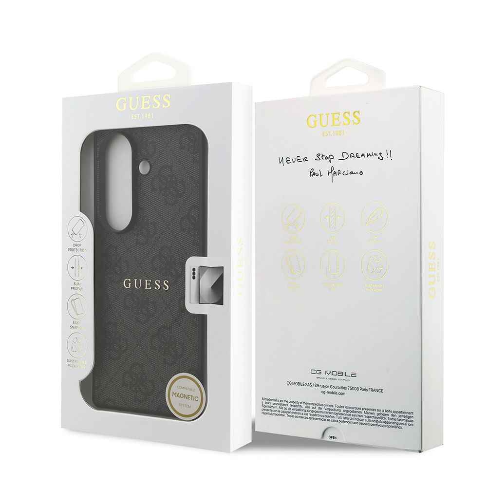 GUESS Etui do Samsung Z Fold7 GUHMZFD7P4MSEGCK (Magnetic 4G PU W/ Classic) czarny