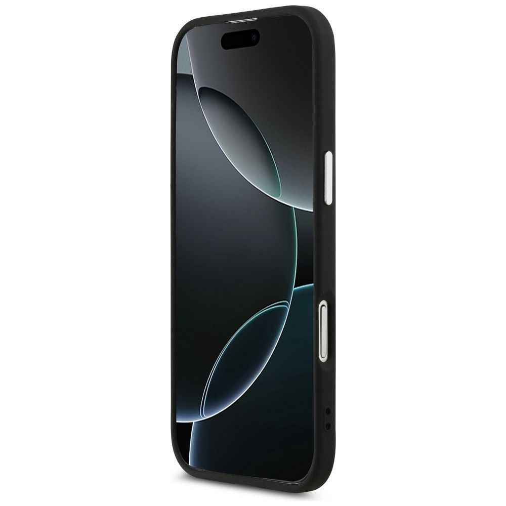 GUESS futerał do IPHONE 17 Air kompatybilny z MagSafe GUHMP17MPSDTSCMK (PU W/ Triangle Logo) czarny