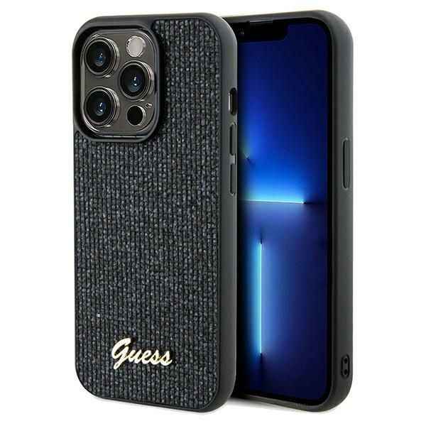 GUESS futerał do IPHONE 14 Pro GUHCP14LPMSDGSK (Disco Metal Script) czarny