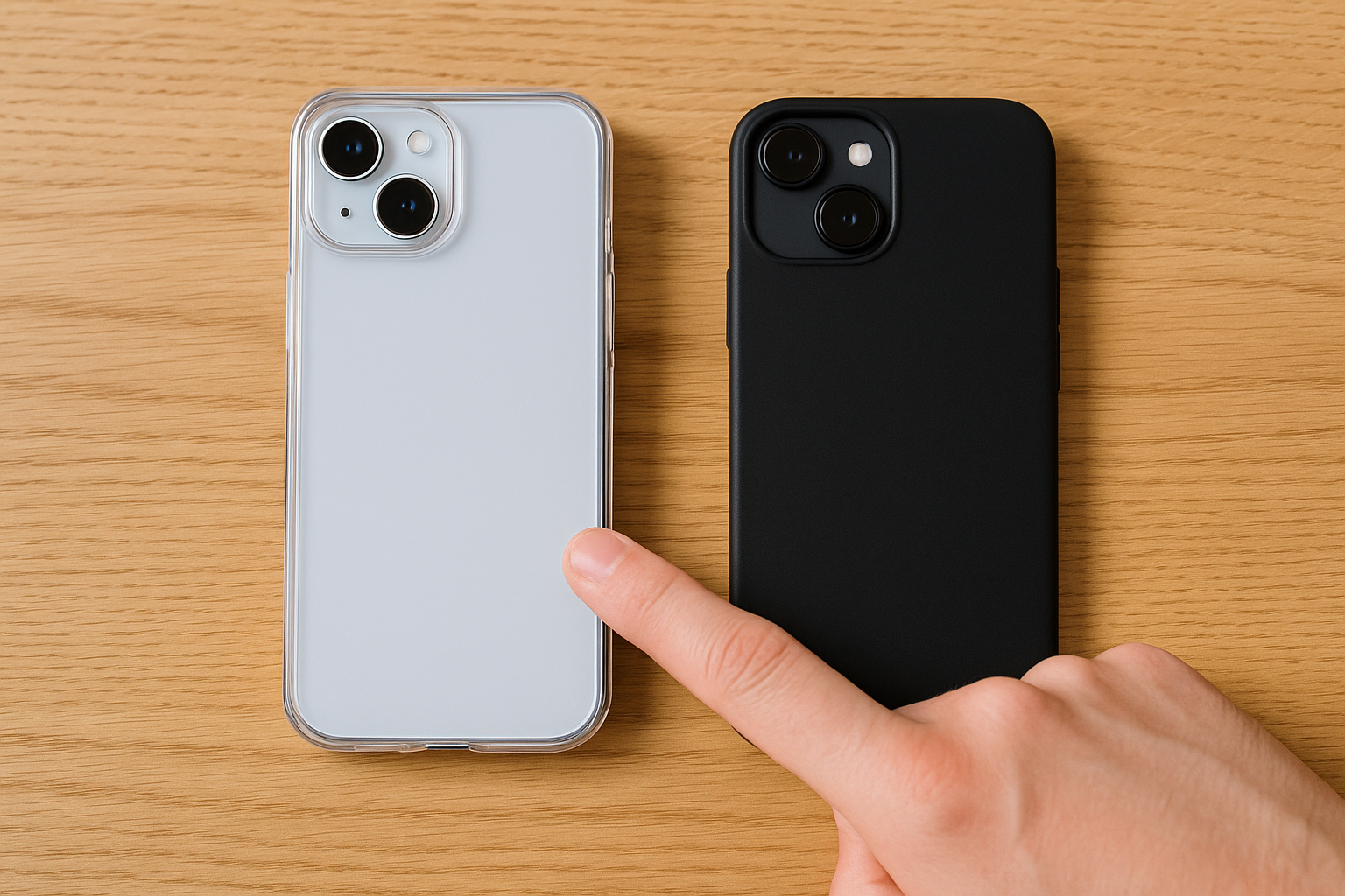 Grafika przedstawia Czy etui iPhone 14 pasuje do iPhone 16?