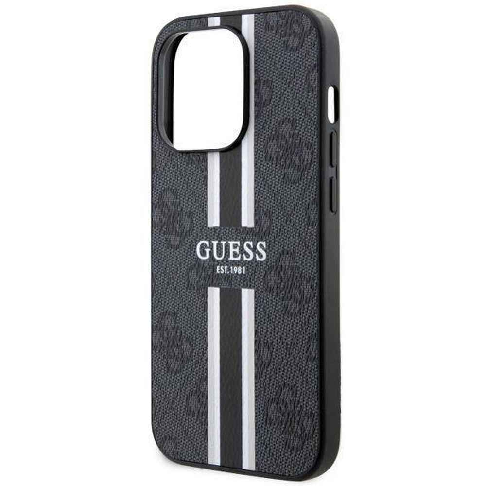 GUESS futerał do IPHONE 14 Pro Max kompatybilny z MagSafe GUHMP14XP4RPSK (4G Printed Stripes) czarny