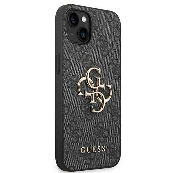 GUESS futerał do IPHONE 13 / 14 / 15 GUHCP14S4GMGGR (4G Big Metal Logo) szary