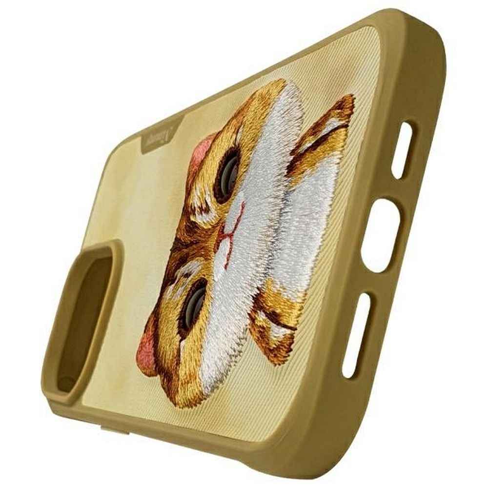 NIMMY futerał BIG EYED PET 2.0 Cat do IPHONE 15 Pro khaki