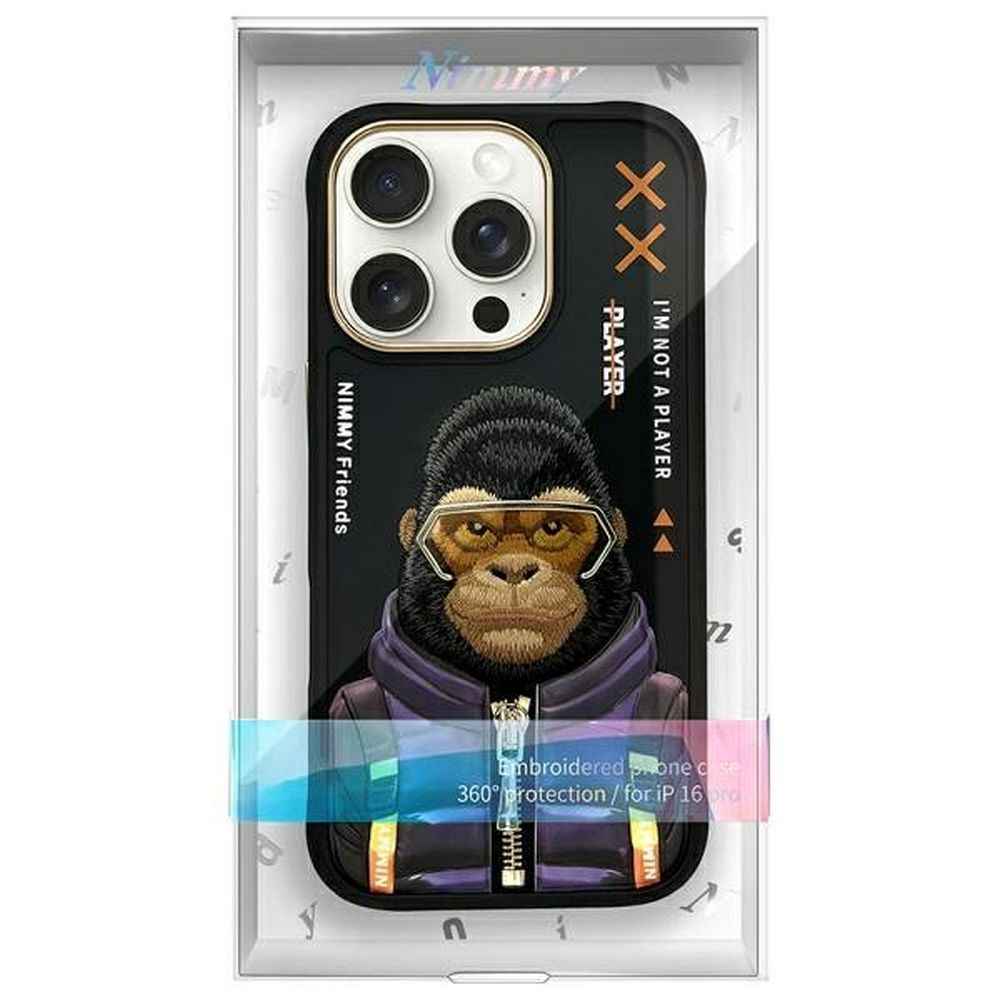 NIMMY futerał COOL&CUTE 2.0 Monkey do IPHONE 16 Pro Max czarny