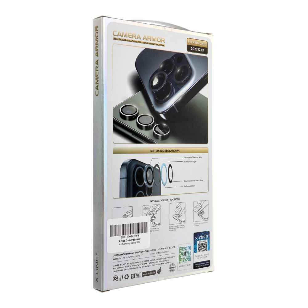 Szkło szafirowe X-ONE na obiektyw aparatu Camera Armor - do Samsung Galaxy S25