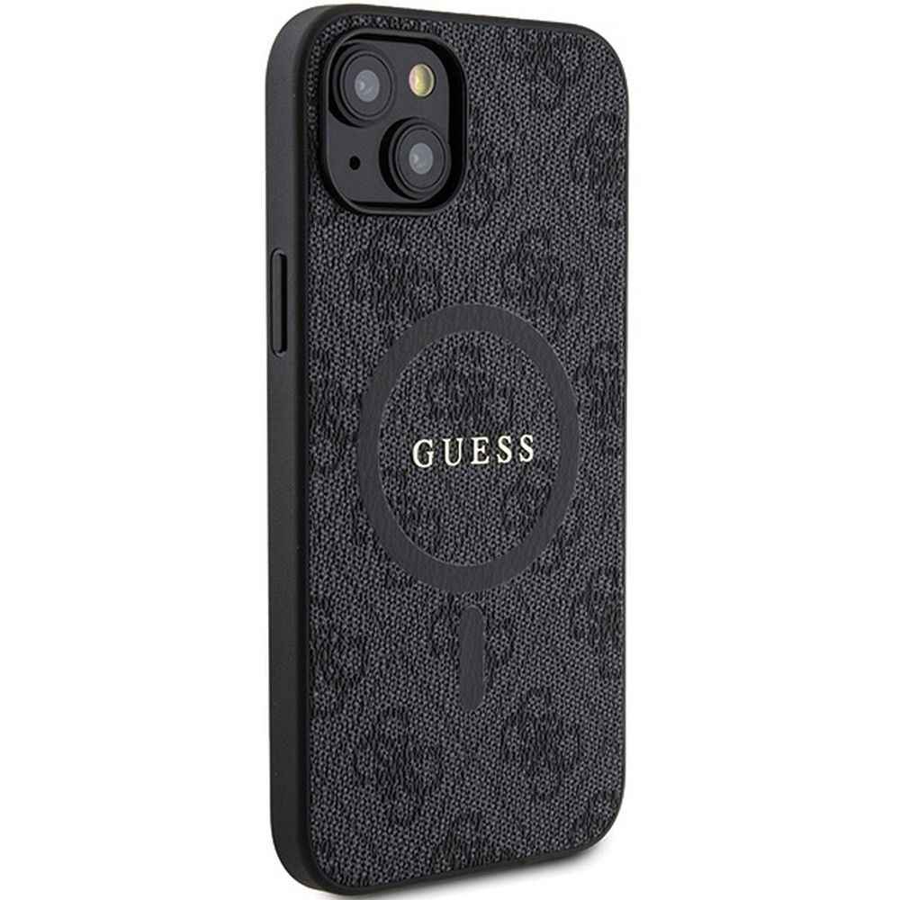 GUESS futerał do IPHONE 14 kompatybilny z MagSafe GUHMP14SG4GFRK (4G Ring classic logo) czarny