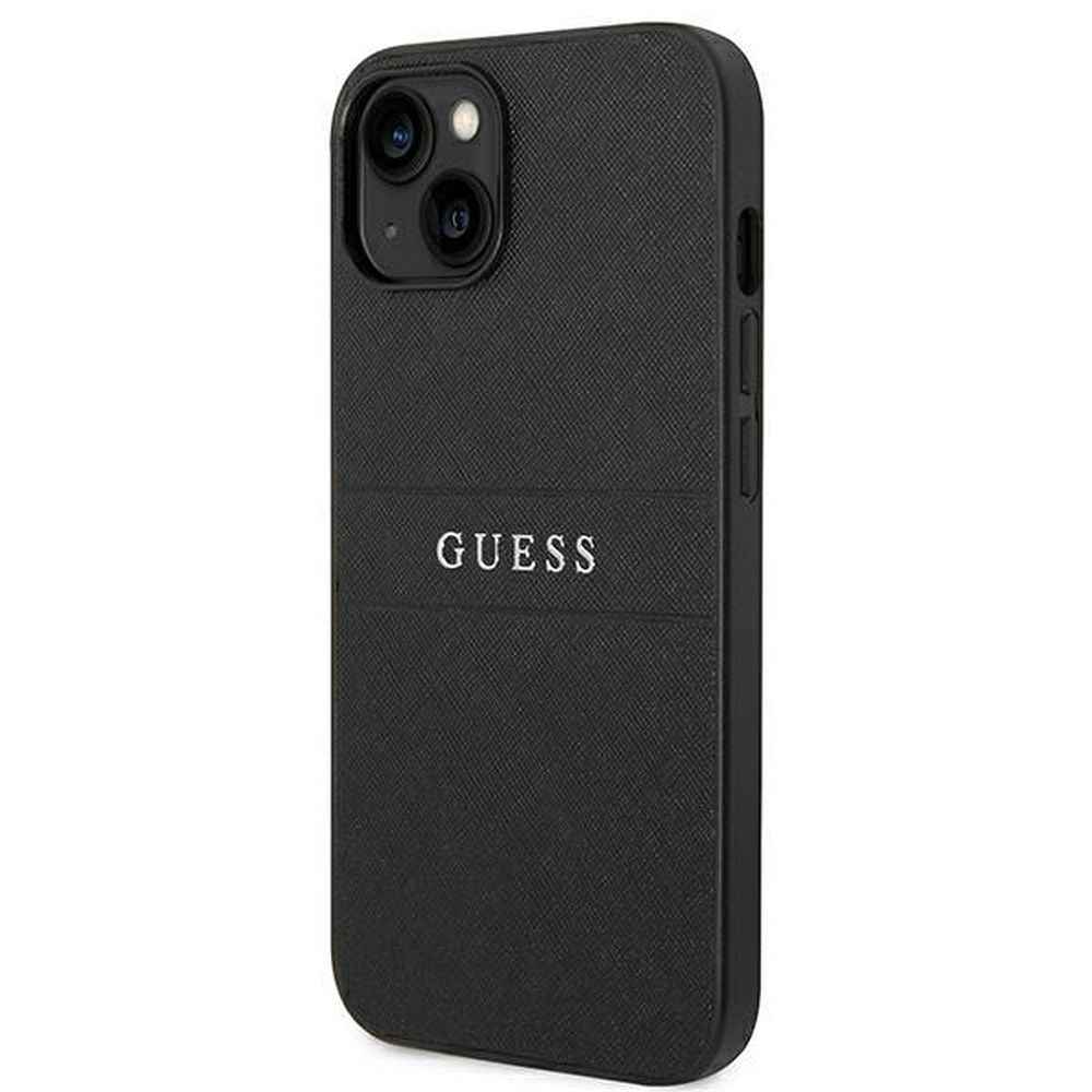 GUESS futerał do IPHONE 14 Plus GUHCP14MPSASBBK (Saffiano With Metal Logo) czarny