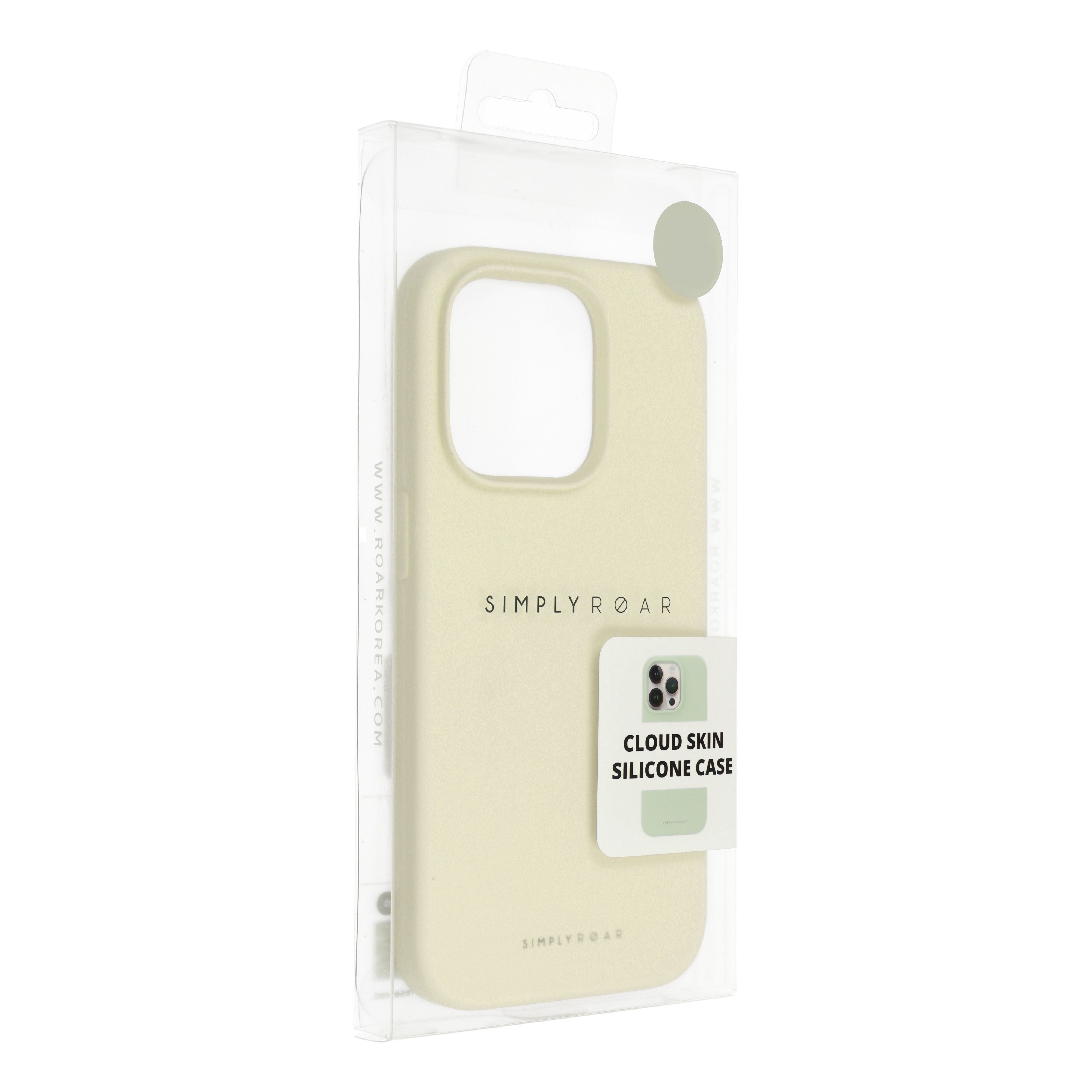 Grafika przedstawia produkt ROAR Etui CLOUD SKIN do iPhone 12 Jasnożółty dostępny w sklepie Etui24.