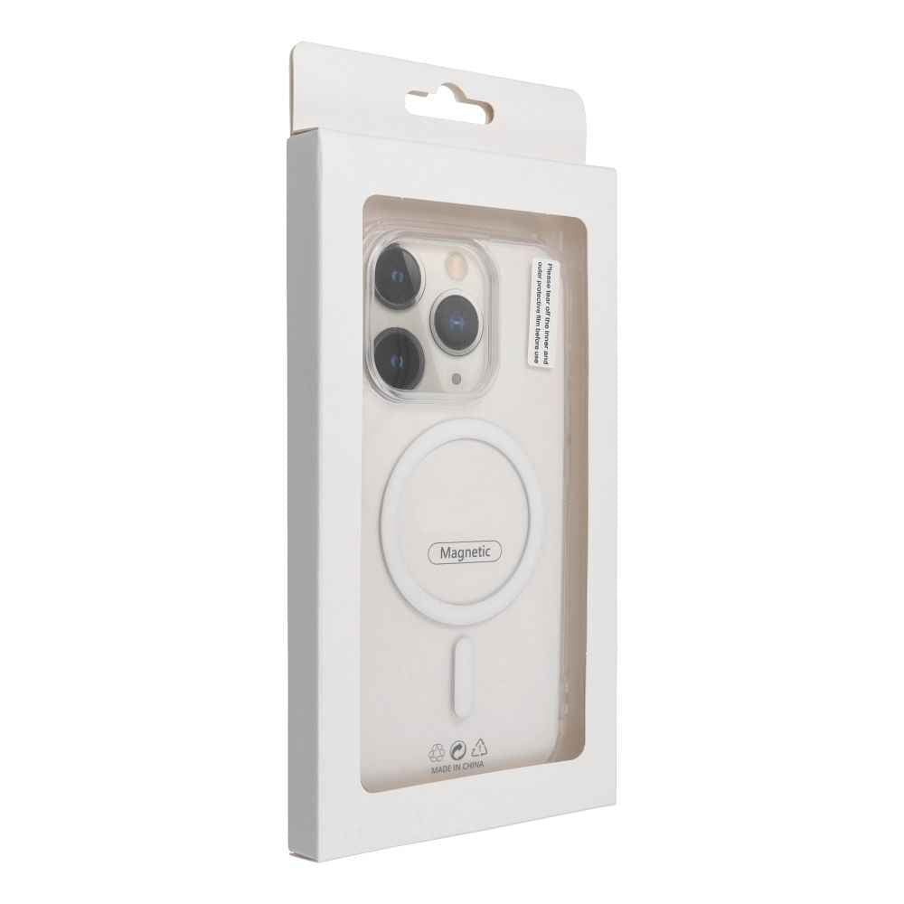 Drop Glue Colorful Ring Mag Cover kompatybilny z MagSafe pasuje do iPhone 11 Pro biały