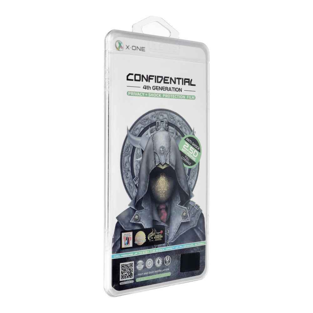 Protektor LCD X-ONE Extreme Shock Eliminator 4th gen. Privacy - do iPhone 15 Plus