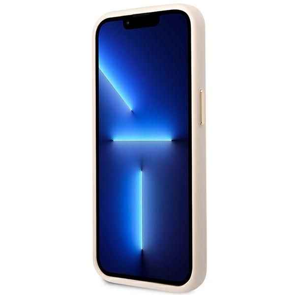 GUESS futerał do IPHONE 13 / 14 / 15 GUHCP14SHG4SHP (4G Vintage Gold Logo) różowy