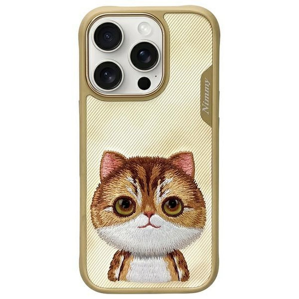 Grafika przedstawia NIMMY futerał BIG EYED PET 2.0 Cat do iPhone 16 Pro Max khaki