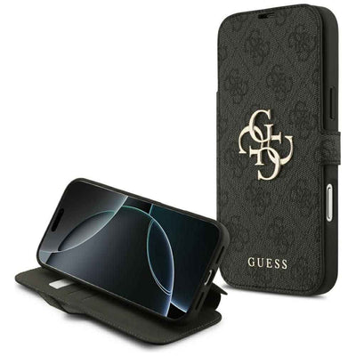 GUESS Etui do iPhone 17 Pro Max GUBKP17X4GMGGR (PU 4G Metal Logo) czarna