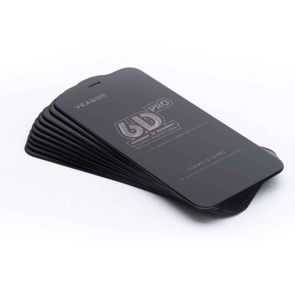 Szkło Hartowane 6D Pro Veason Glass (SET 10in1) - do Iphone XR / 11 czarny