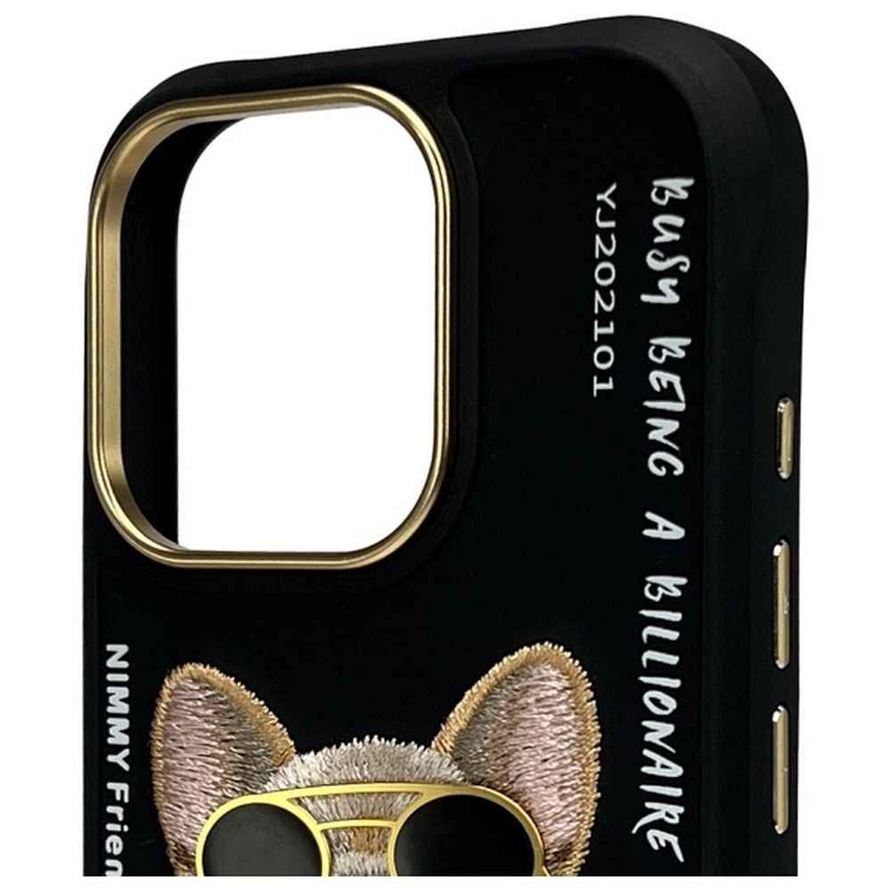 NIMMY futerał GLASSES COOL DOG do IPHONE 16 Pro czarny