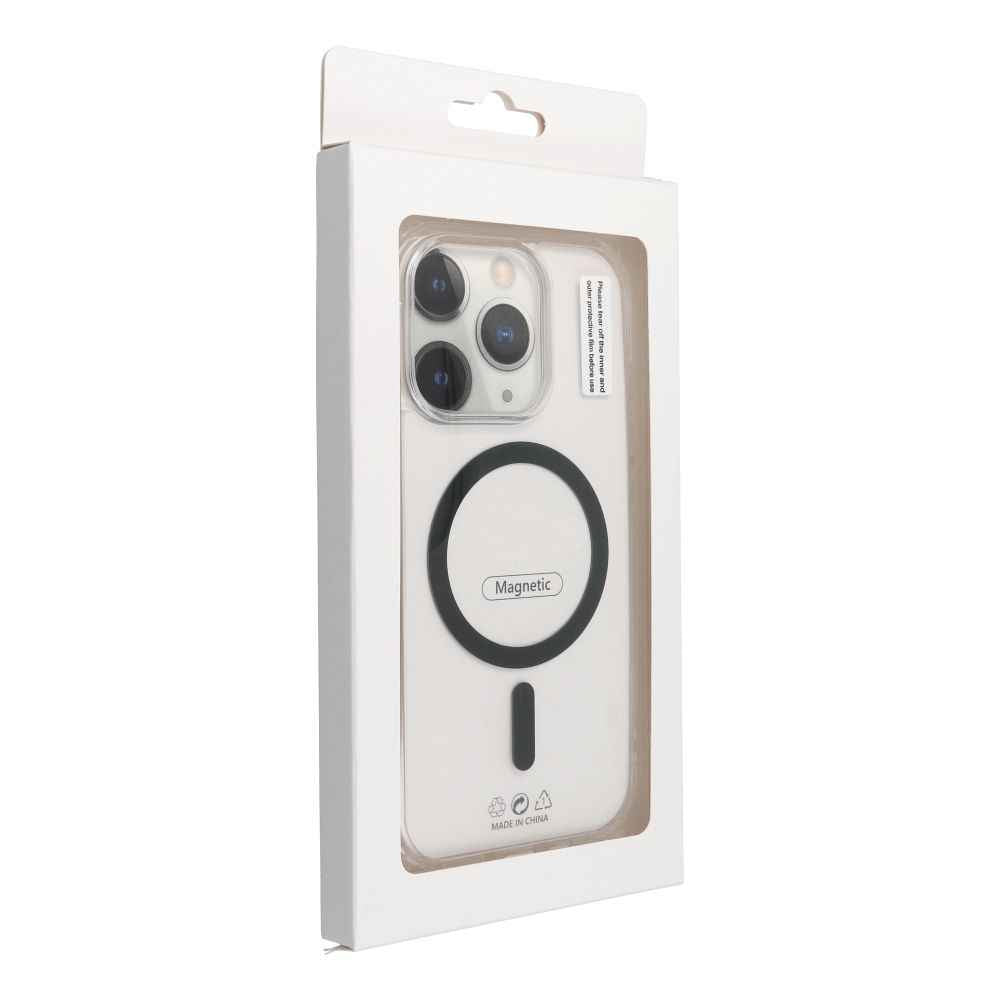 Drop Glue Colorful Ring Mag Cover kompatybilny z MagSafe pasuje do iPhone 16 Pro Max czarny