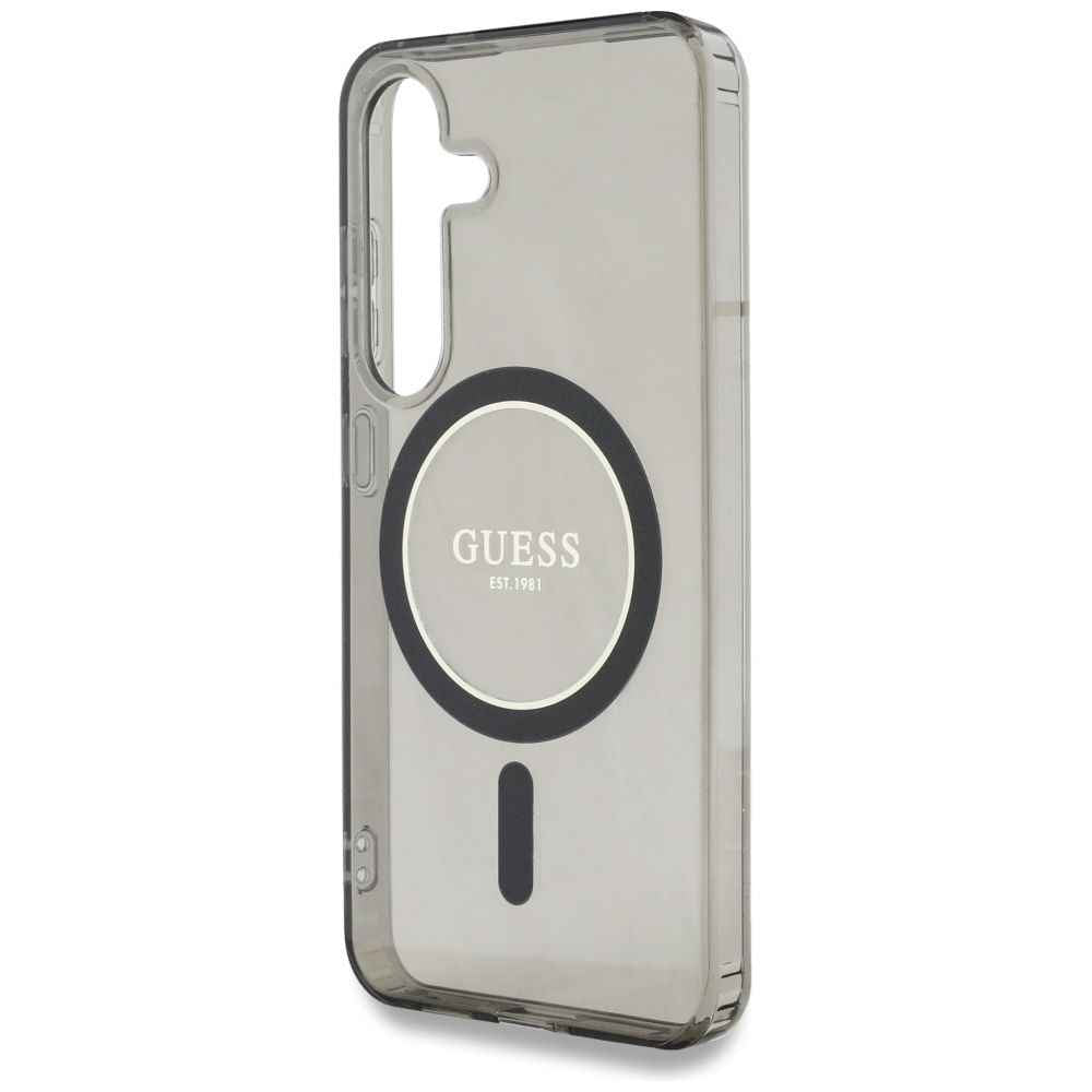 GUESS futerał do SAMSUNG S25 GUHMS25SHFGEREK (Magnetic IML Glitter Circle) czarny