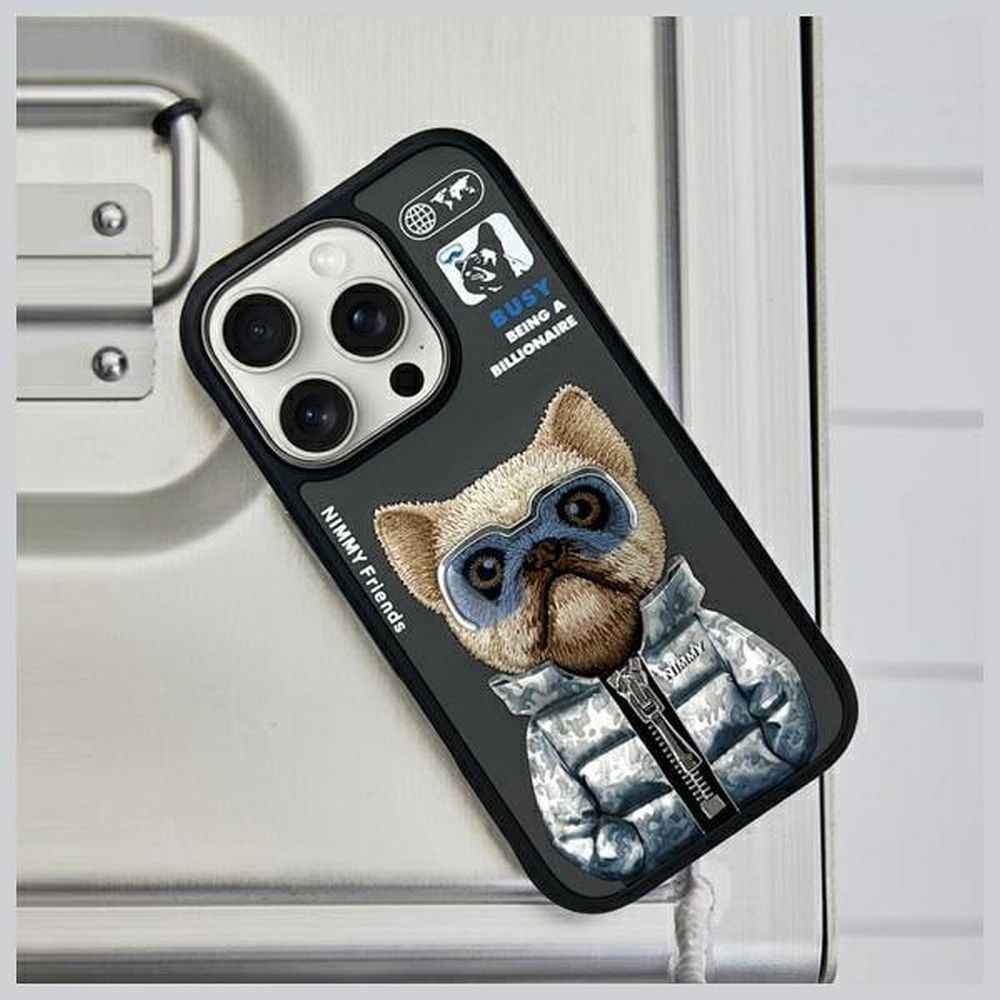 NIMMY futerał COOL&CUTE 2.0 Dog do iPhone 16 Pro Max czarny