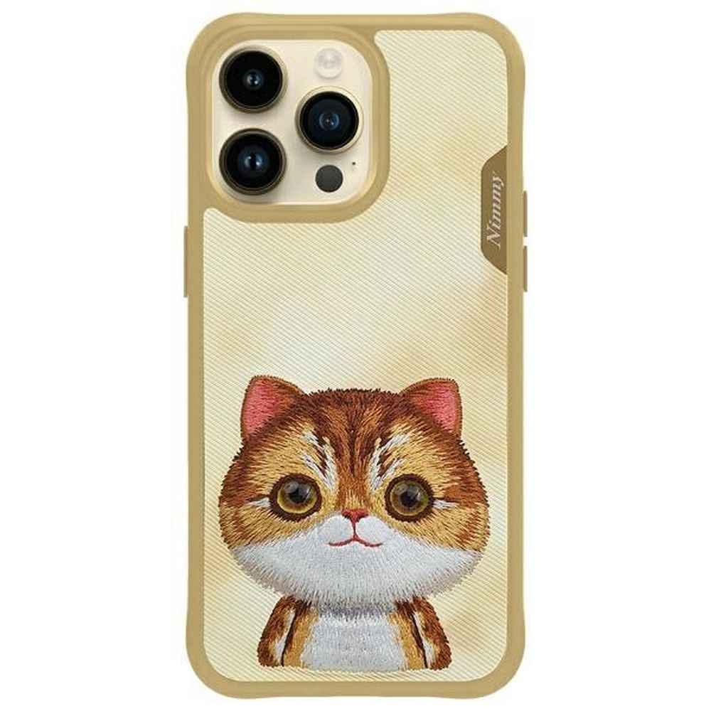 NIMMY futerał BIG EYED PET 2.0 Cat do IPHONE 15 Pro khaki