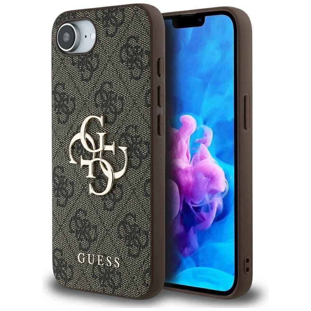 GUESS futerał do IPHONE 16e (SE 4 2025) GUHCPSE44GMGBR (4G PU Big Logo) brązowy