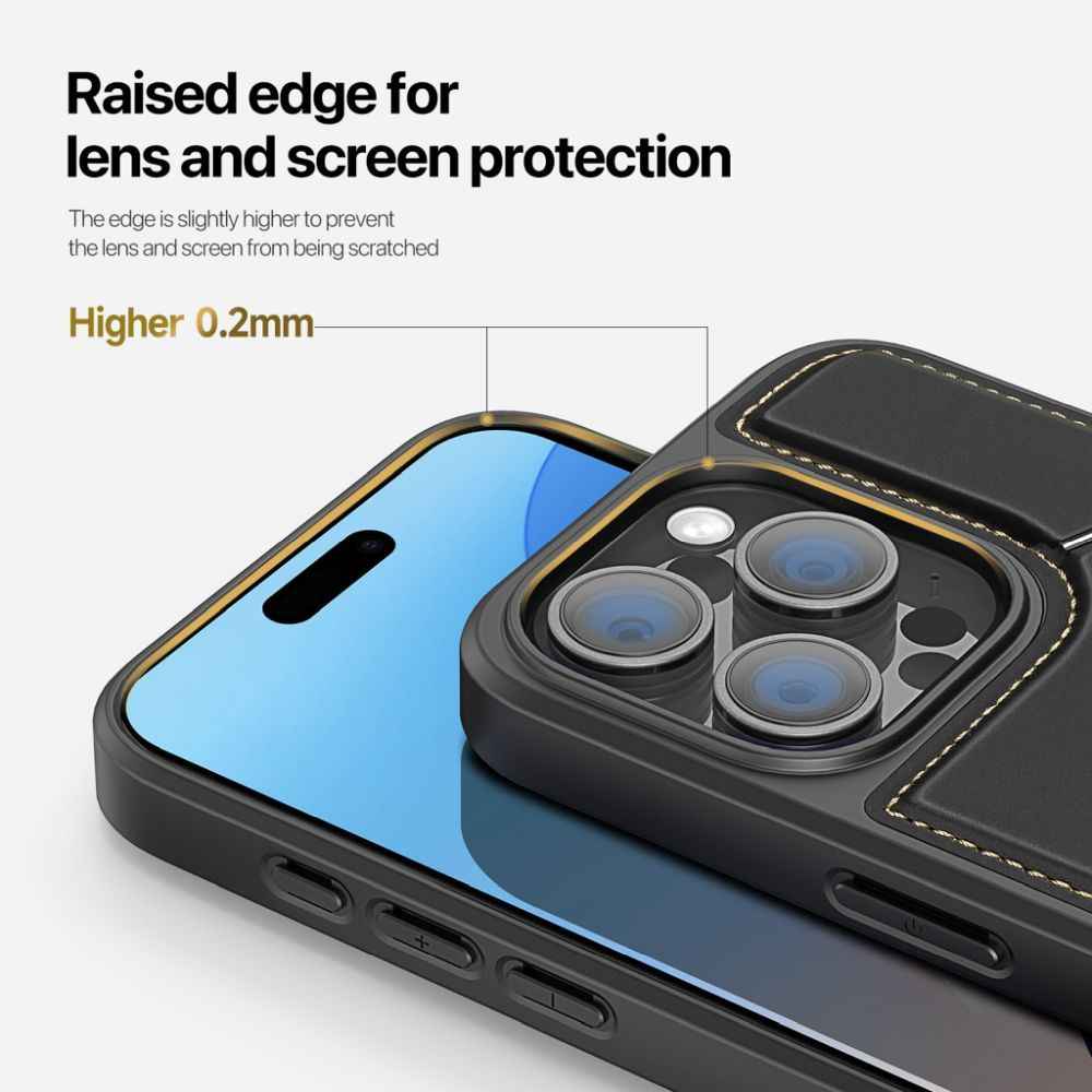 DUX DUCIS futerał RAFI II MAG z podstawką kompatybilny z MagSafe do IPHONE 16 Pro Max czarny