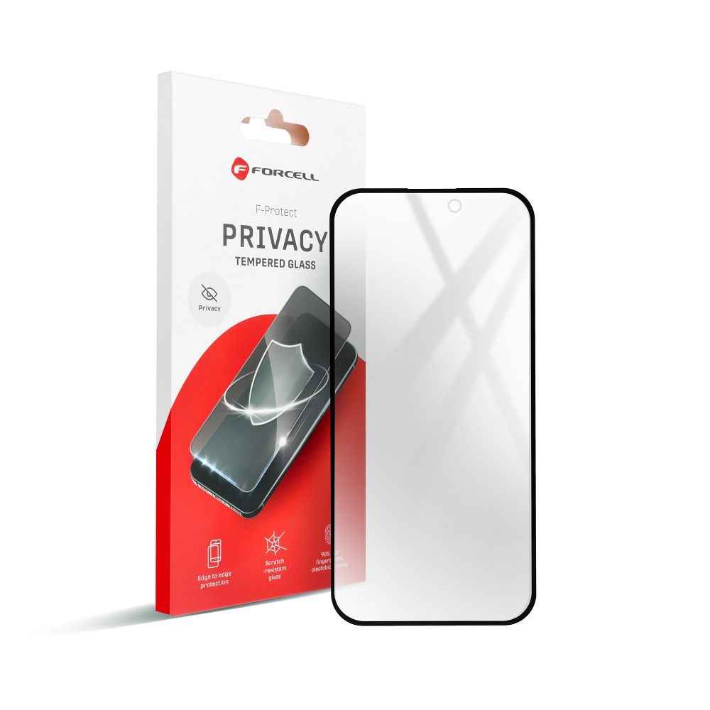 Szkło hartowane do iPhone 16 PLUS Forcell Privacy Glass czarne