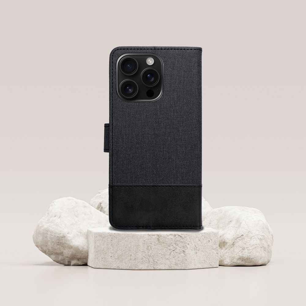 Kabura GOMMA Book do IPHONE 16 czarny