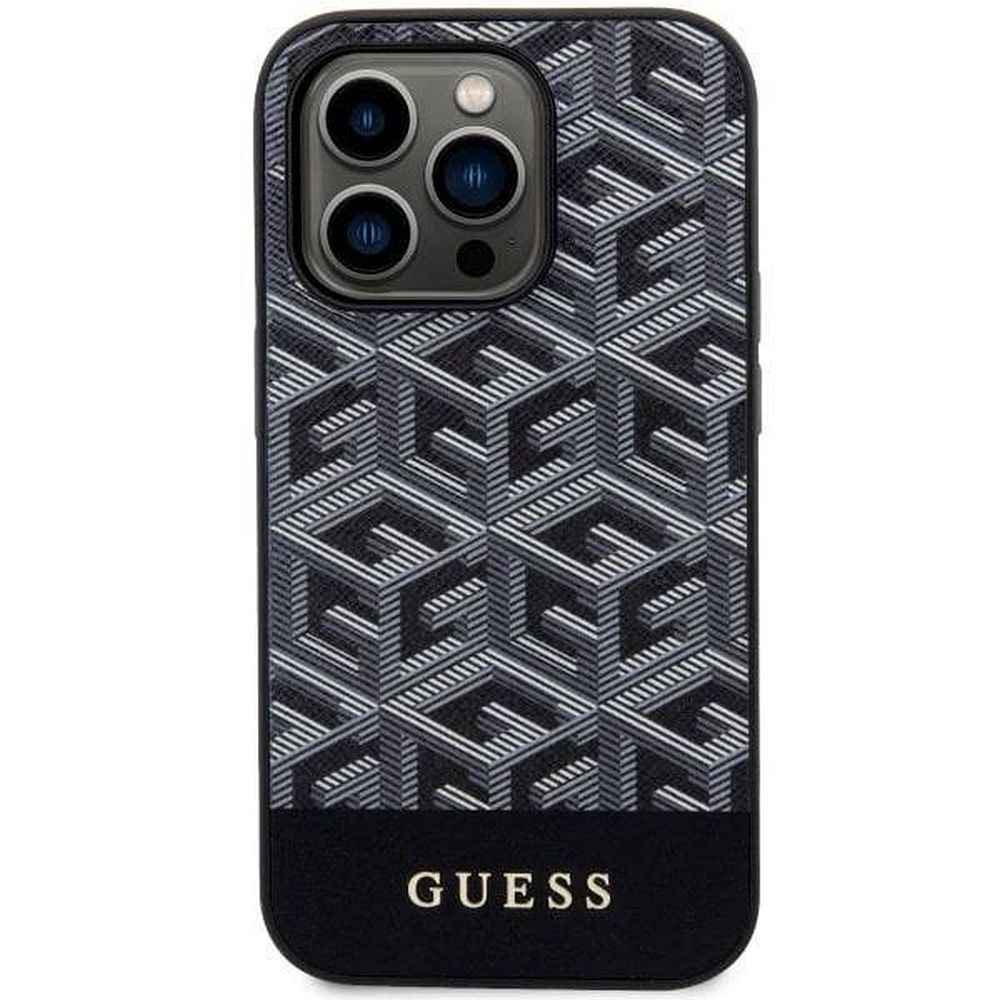 GUESS futerał do IPHONE 14 Pro Max GUHMP14XHGCFSEK (MAG GCUBE) czarny