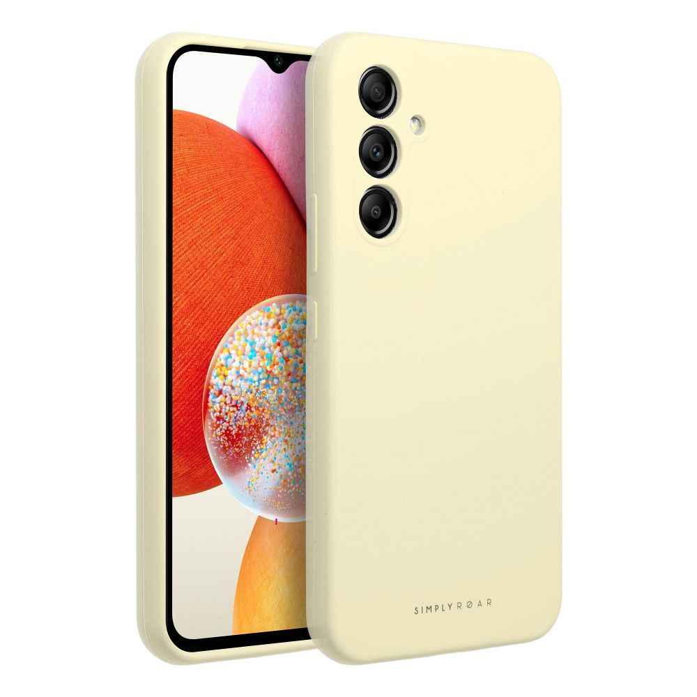 ROAR Etui CLOUD SKIN do Samsung A14 4G / A14 5G Jasnożółty