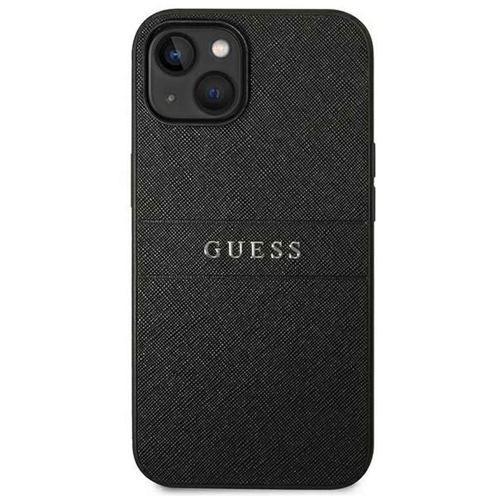 GUESS futerał do IPHONE 14 Plus GUHCP14MPSASBBK (Saffiano With Metal Logo) czarny