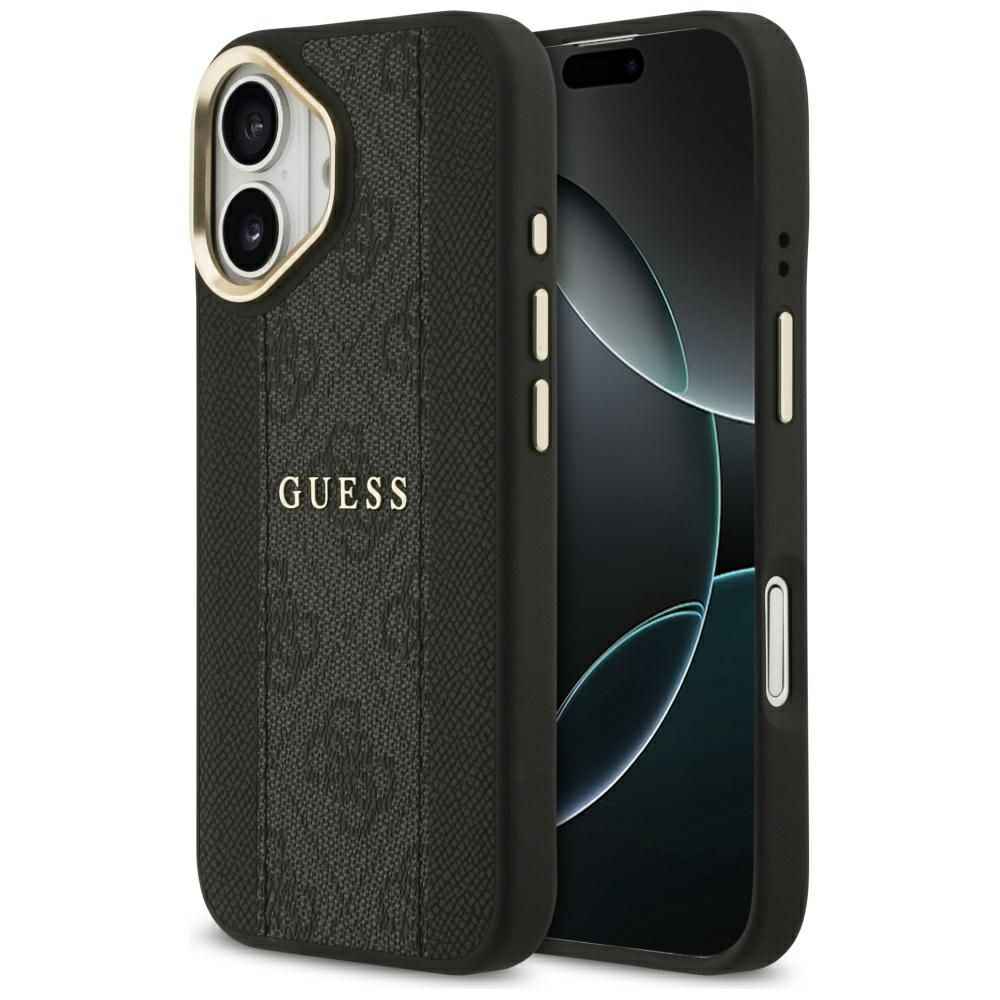 GUESS futerał do IPHONE 17 kompatybilny z MagSafe GUHMP17SPG4SEMCK (PU W/ 4G Stripe) czarny