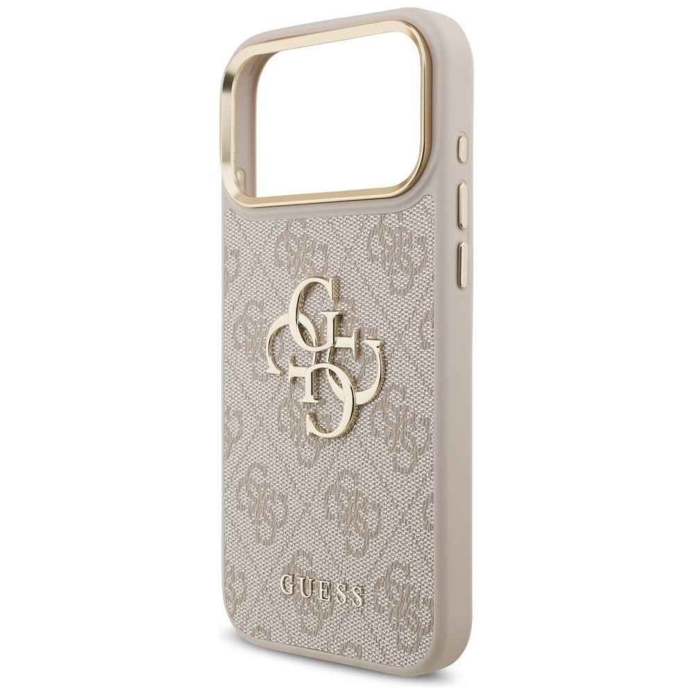 GUESS futerał do IPHONE 17 Pro Max GUHCP17XP4G4BCSP (PU W/ Big 4G Classic & Big Strap Metal Buttons) różowy