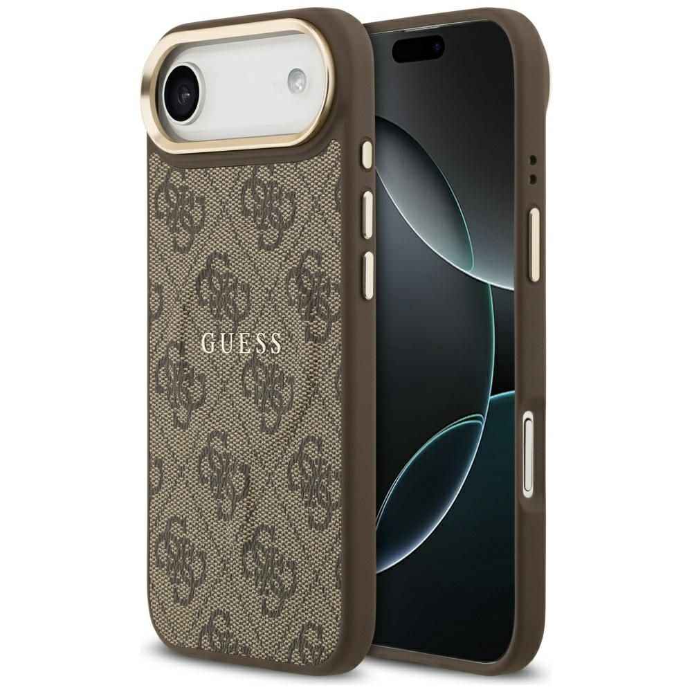GUESS futerał do IPHONE 17 Air kompatybilny z MagSafe GUHMP17MP4MSEGCW (PU 4G W/ Classic) brązowy