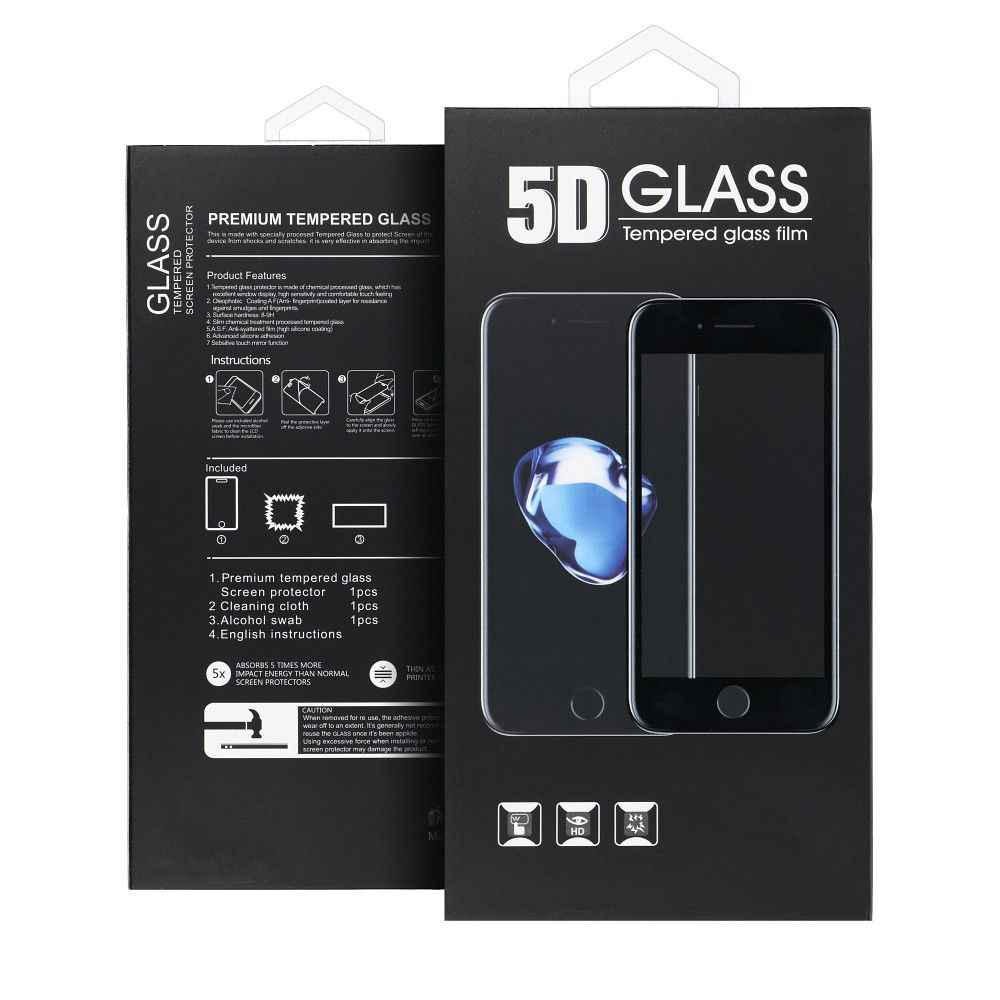 5D Full Glue Tempered Glass - do iPhone 6G/6S biały