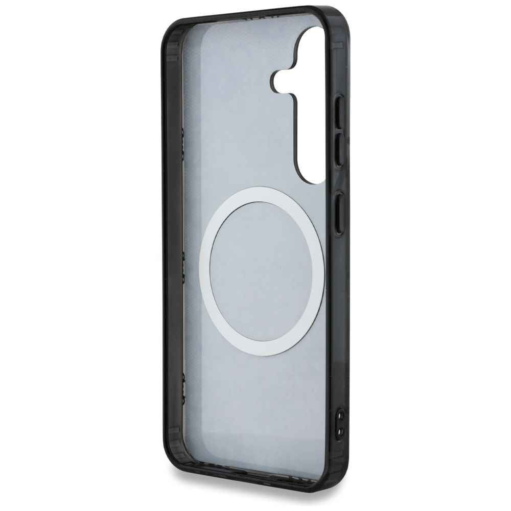 GUESS futerał do SAMSUNG S25 GUHMS25SH4PYEEK (Magnetic IML Peony on 4G Background) czarny