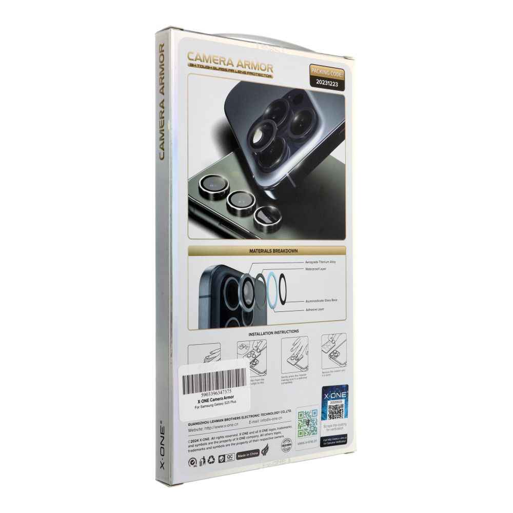 Szkło szafirowe X-ONE na obiektyw aparatu Camera Armor - do Samsung Galaxy S25 Plus
