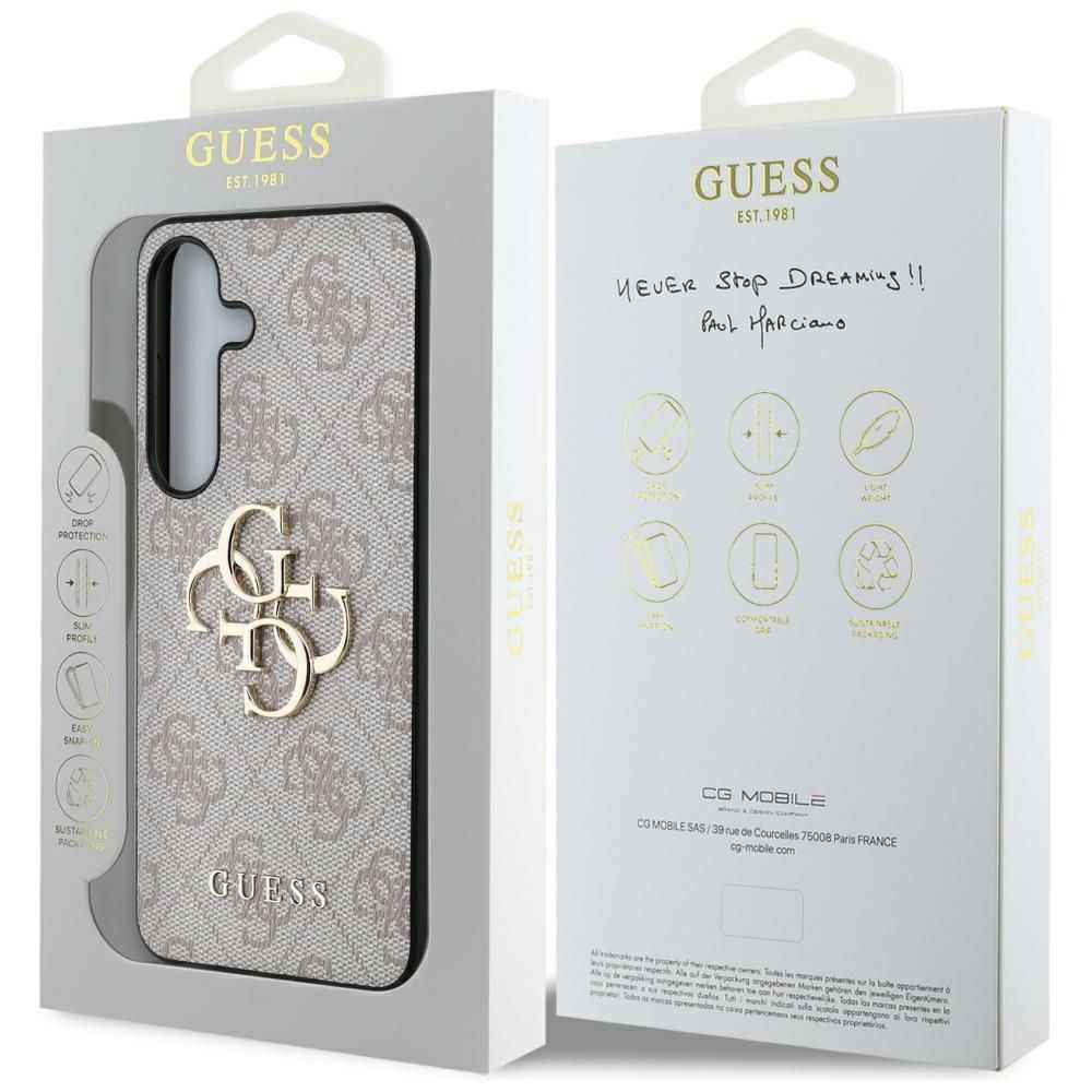 GUESS futerał do SAMSUNG S25 Plus GUHCS25M4GMGPI (4G PU Big Logo) różowy