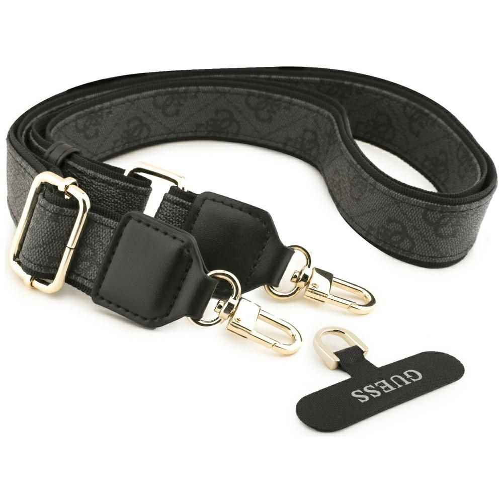 GUESS futerał do IPHONE 17 Air kompatybilny z MagSafe GUHMP17MP4G4DCSK (PU W/ Strass Logo & Big Strap Metal Buttons) czarny