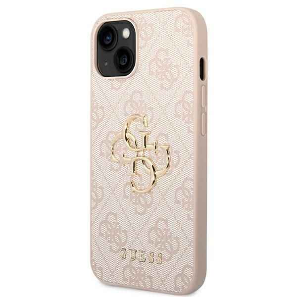 GUESS futerał do IPHONE 13 / 14 / 15 GUHCP14S4GMGPI (4G Big Metal Logo) różowy