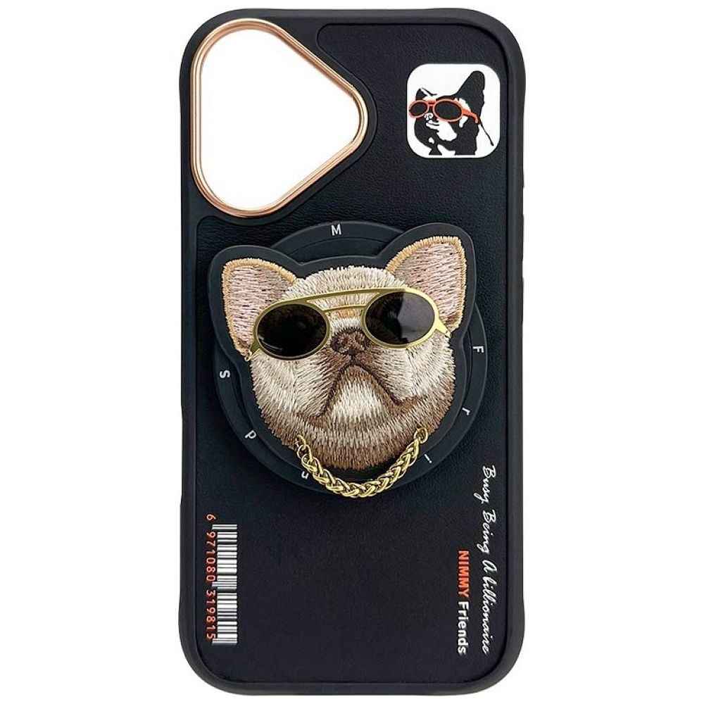 NIMMY futerał GLASSES COOL DOG kompatybilny z MagSafe do iPhone 16 czarny