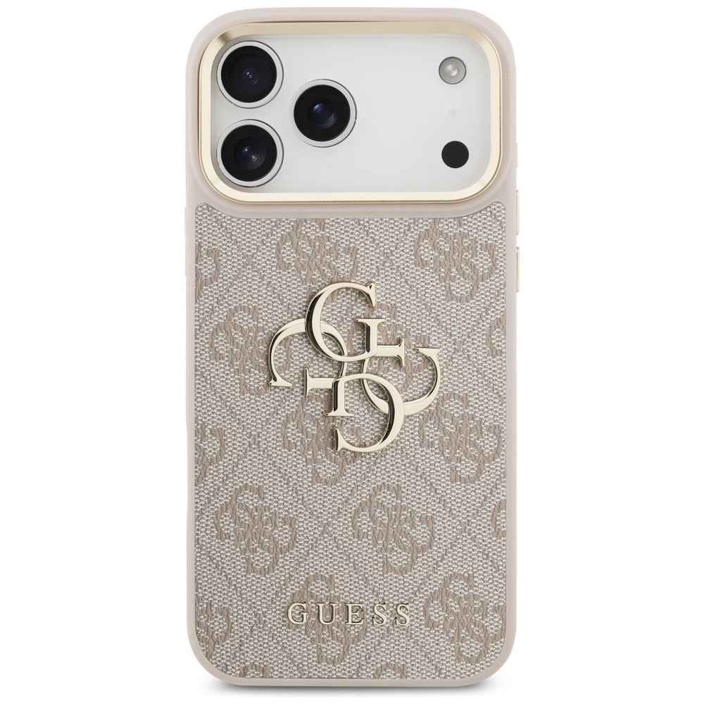 GUESS futerał do IPHONE 17 Pro Max GUHCP17XP4G4BCSP (PU W/ Big 4G Classic & Big Strap Metal Buttons) różowy