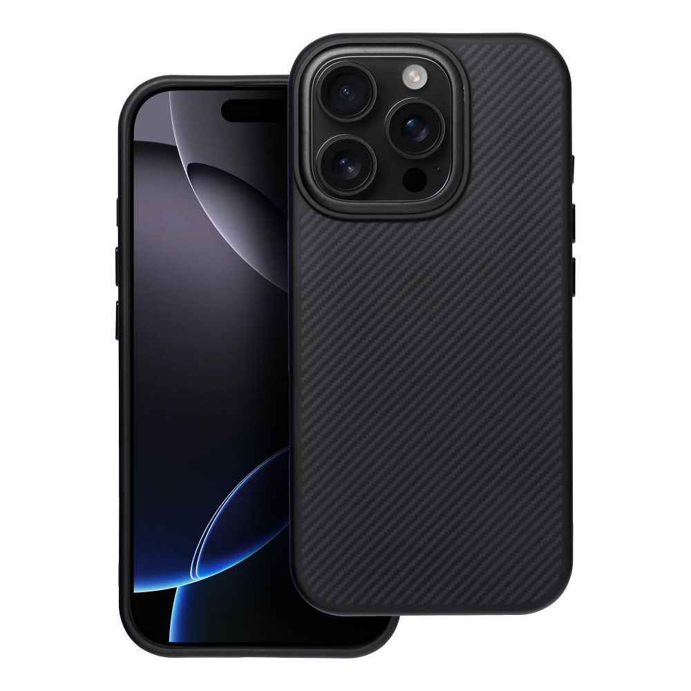 Carbon Elite Mag Cover kompatybilny z MagSafe pasuje do IPHONE 16 PRO czarny