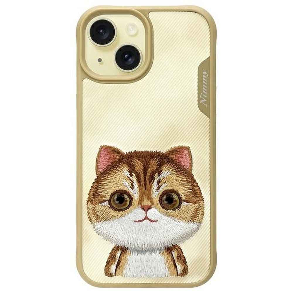 NIMMY futerał BIG EYED PET 2.0 Cat do IPHONE 15 khaki