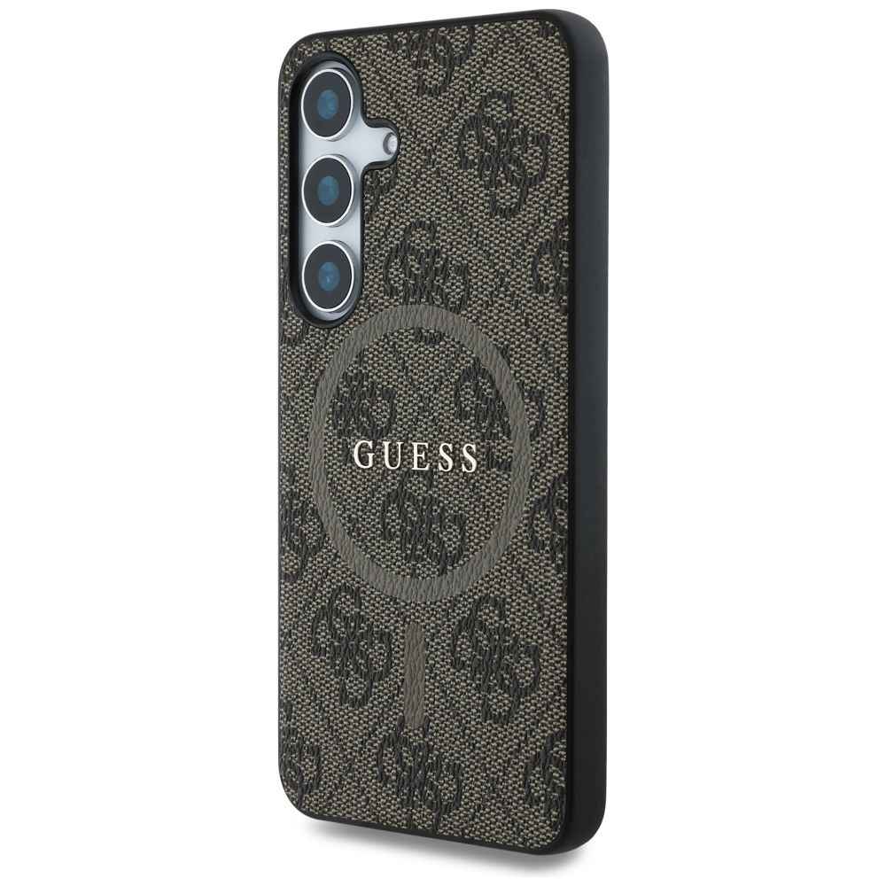 GUESS futerał do SAMSUNG S25 Plus GUHMS25MG4GFRW (Magnetic PU 4G Ring Classic Logo) brązowy